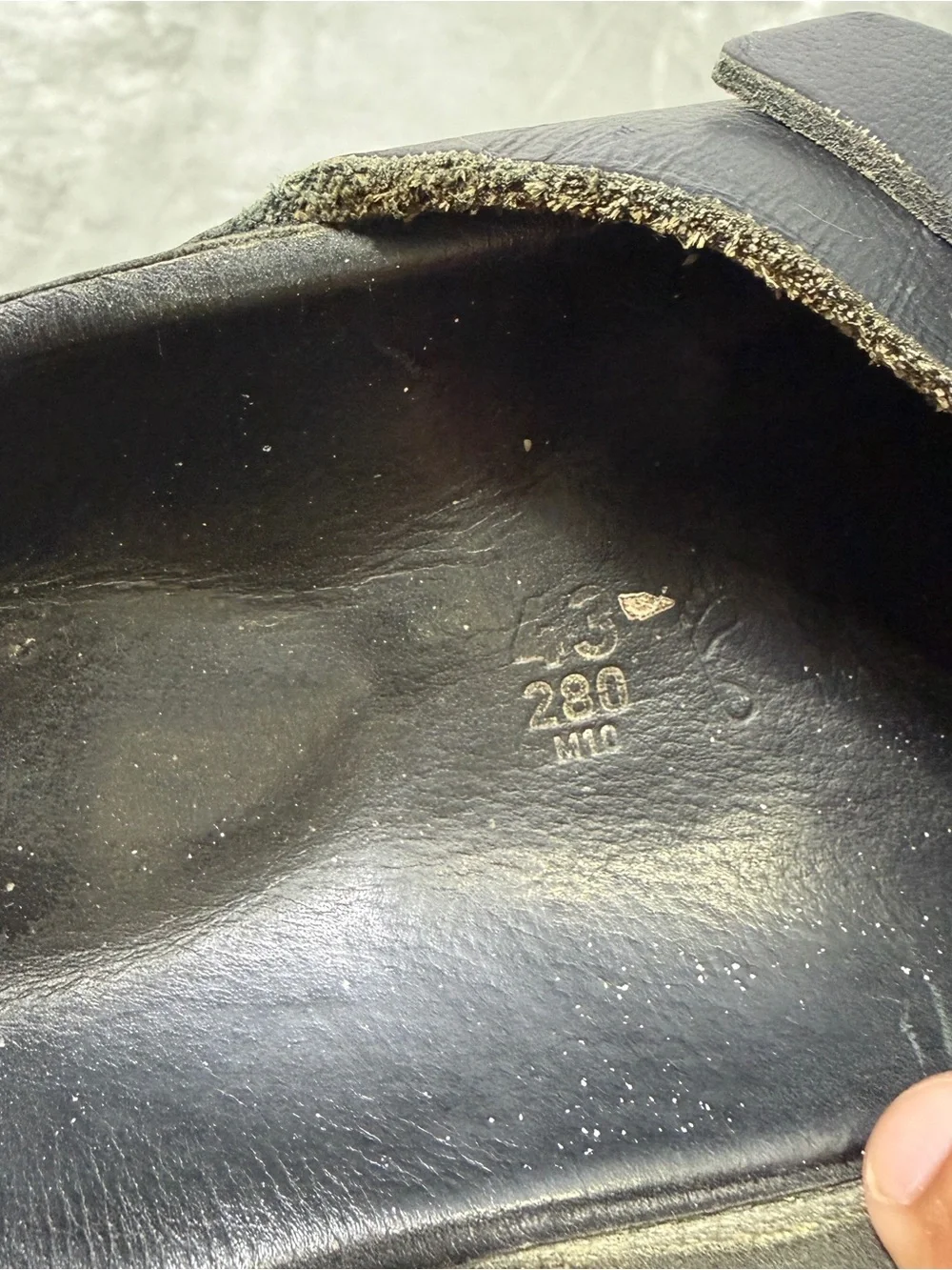 Birkenstock Zurich Black Leather Slides Sandals Men's US 10 43 RARE